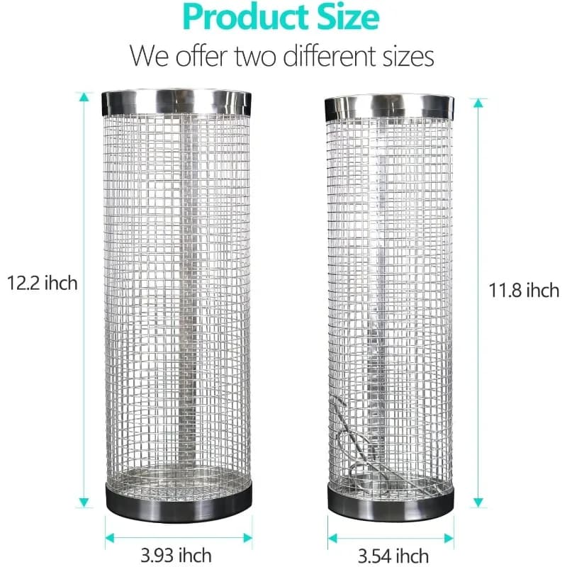 Round Stainless Steel Underground Compost Bin Mini Metal Composter For Household Garden Outdoor Fertilizer Making Project