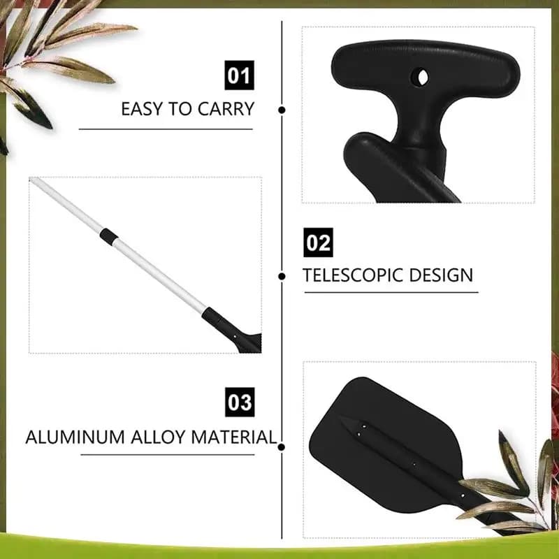 Reliable-4 pezzi pagaie telescopiche in plastica per barche remo pieghevole per kayak jet ski e canoa accessori per barche di sicurezza