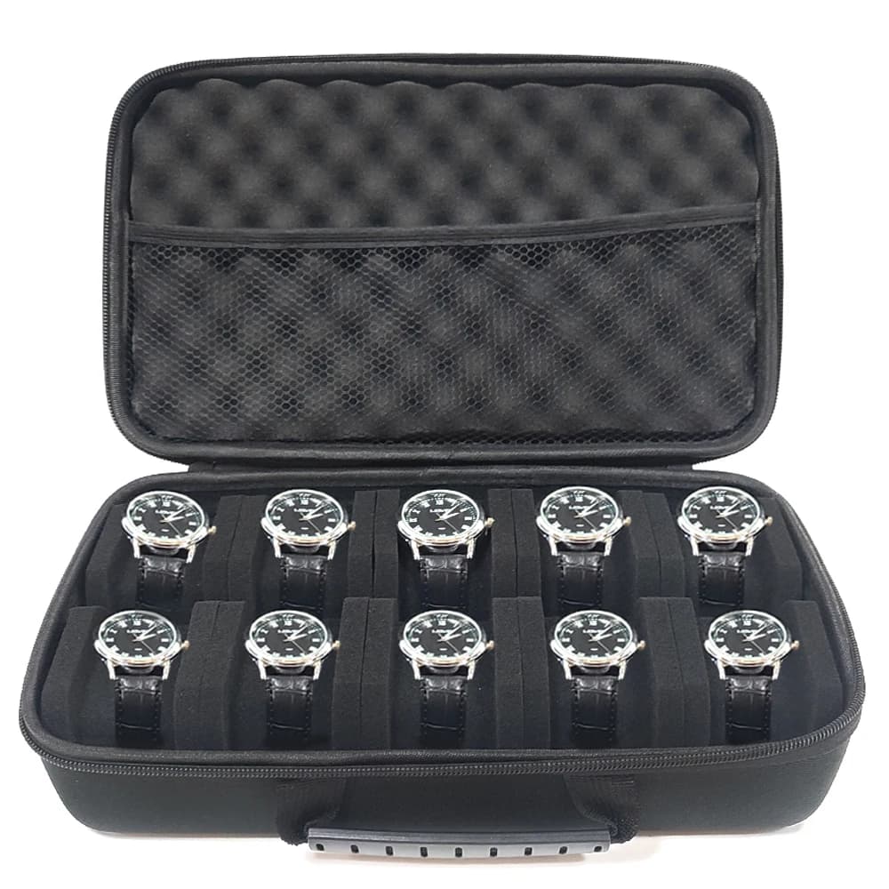 Travel Watches Box, Portable Case for wrist and smartwatch watches, Male and woman display