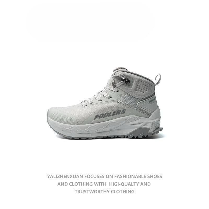 Scarpe da trekking invernali Uomo Donna Stivali da esterno antiscivolo Sneakers da trekking alte unisex per coppie Scarpe da caccia firmate