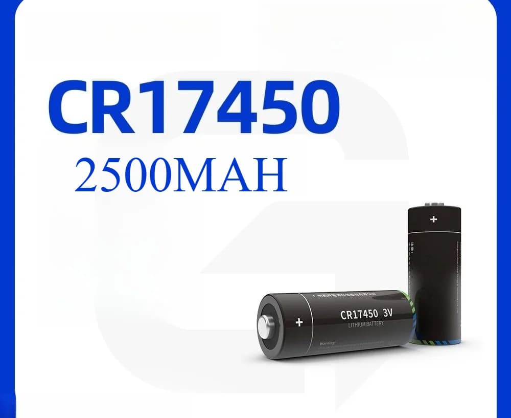 2500MAH3.0V CR17450 Batteria al litio al manganese Batteria a lunga durata per rilevatori di fumo fotoelettrici Allarmi antincendio Dispositivi domestici intelligenti