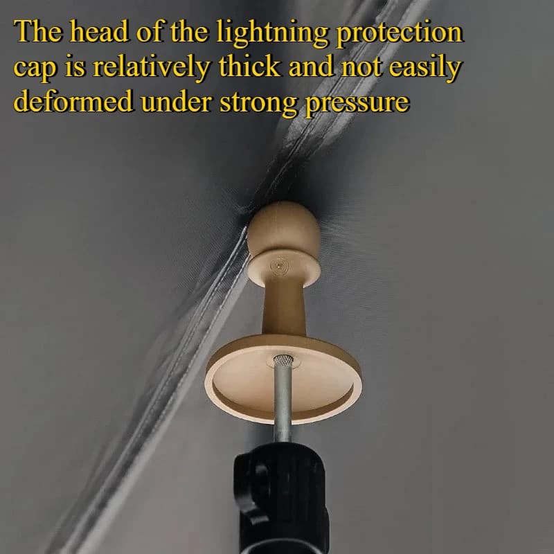 4 pcs/set Camping canopy Tent Support pole Pole Lightning Mat Camping tent Camping accessories Dital lightning cap