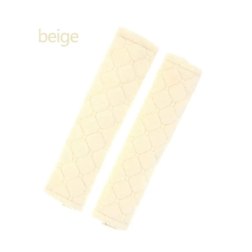 2 Pezzi Copri Cintura di Sicurezza per Auto, Grigio/Rosa/Viola/Nero/Beige, 27*6,5cm, Cuscinetti Morbidi per Sedile