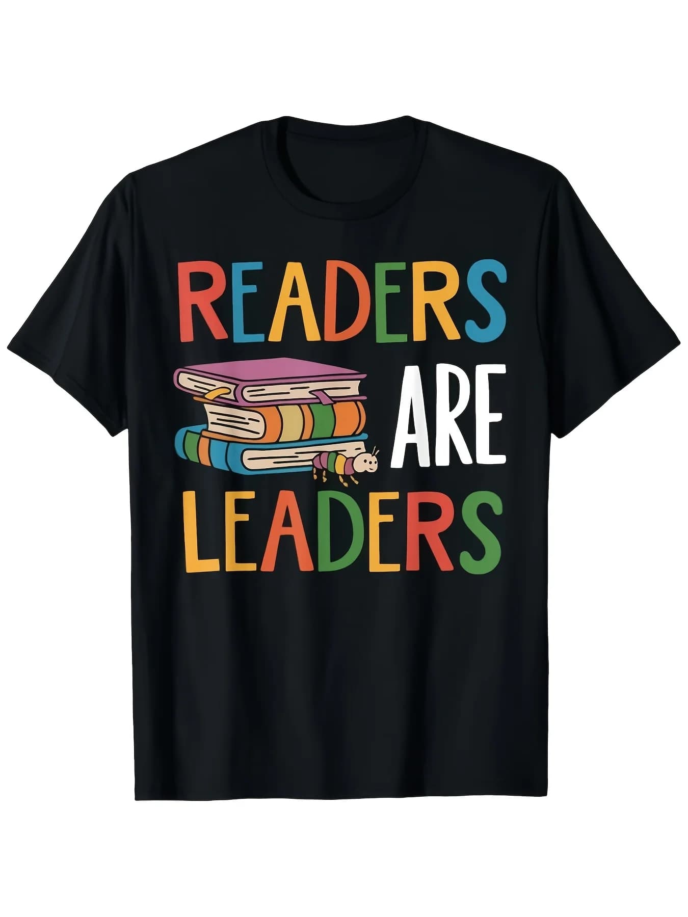 Reader Is a Leader - Inspirational Reading Quotes T-Shirt, Unisex Short-Sleeve Crew Neck Shirt, Comfortable and Breathable Casual T-Shirt, Birthday Gift, Ideal for Everyday Wear