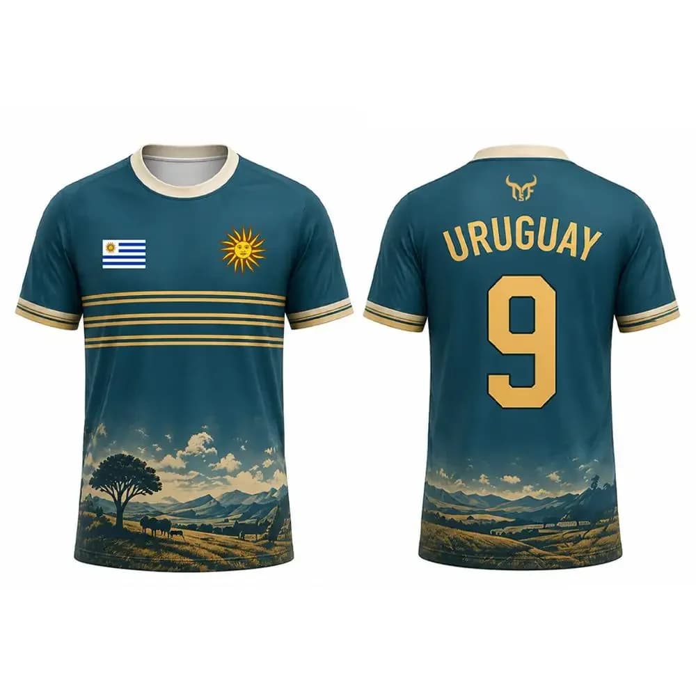 2026 Printed Shirt Men's Outdoor Sports Casual Top Summer Breathable Quick Drying Football T-shirt