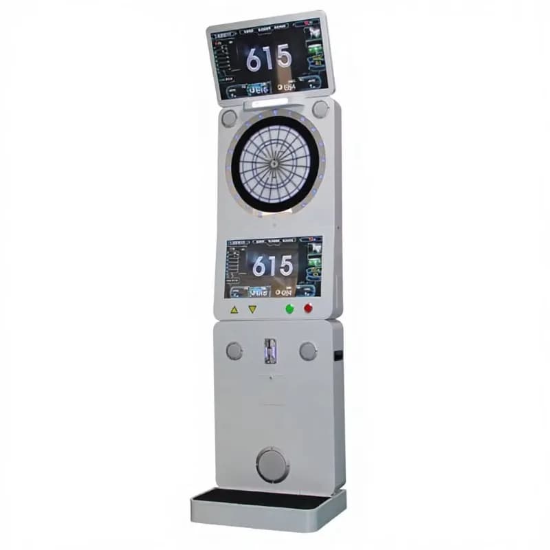 2026Commercial Coin Operated Electronic Dart Machine Plastic Components Dual Screen Soft Tip Dart Board Auto Scoring English