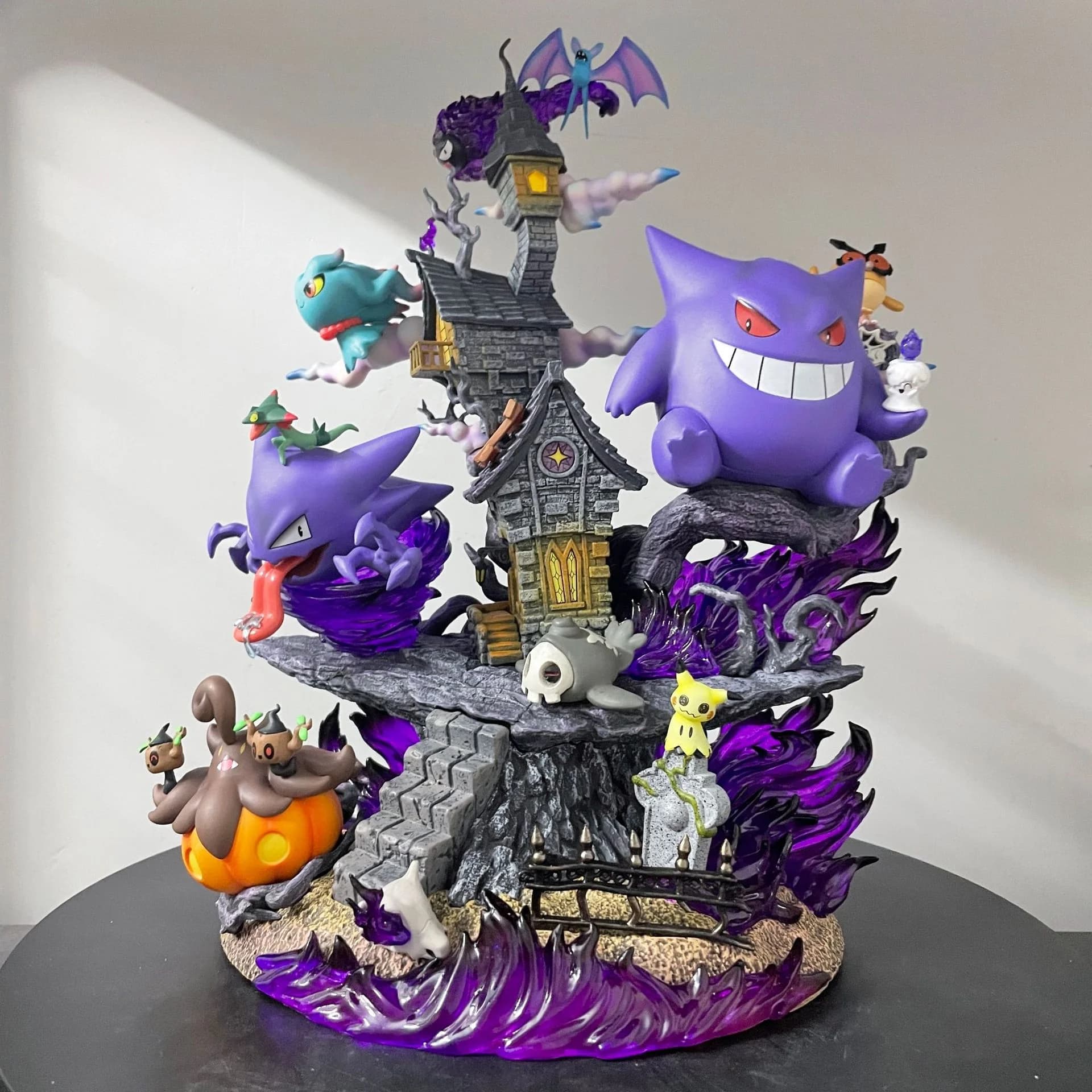 2025 Nuovo In Magazzino 31 centimetri Anime Pokemon Gengar Ghost Claw Action Figure Gioco Statua In Pvc Da Collezione Kawaii Modello Regali Bambole Giocattoli