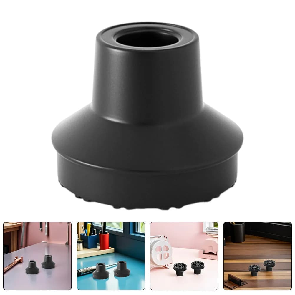 Walking Cane Rubber Tips 12Mm Diameter Non Slip Walking Stick Replacement Ends Trekking Pole Accessories
