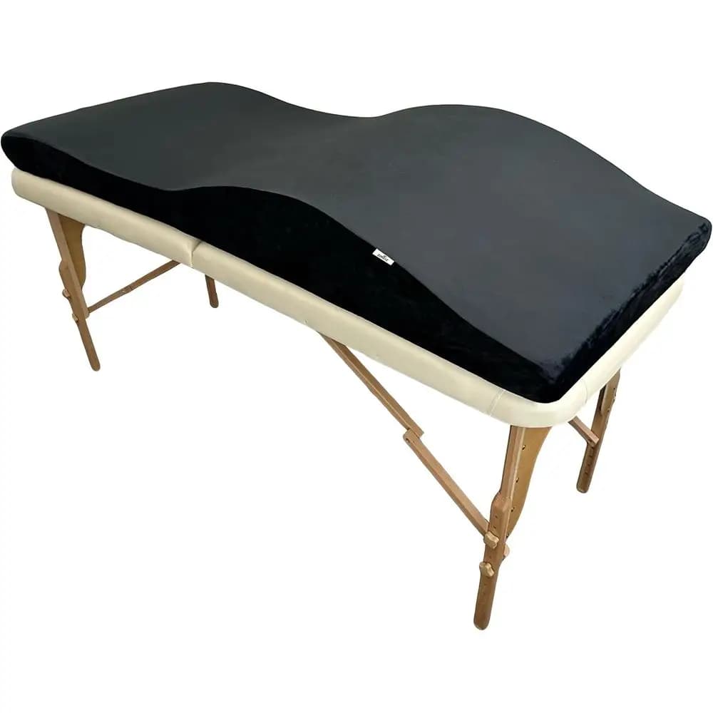 Topper per lettino ciglia – Cuscino ergonomico in memory foam con rivestimento in peluche, per lettini spa o per tecnici delle ciglia, compatibile con lettini estetici Sn Mattress