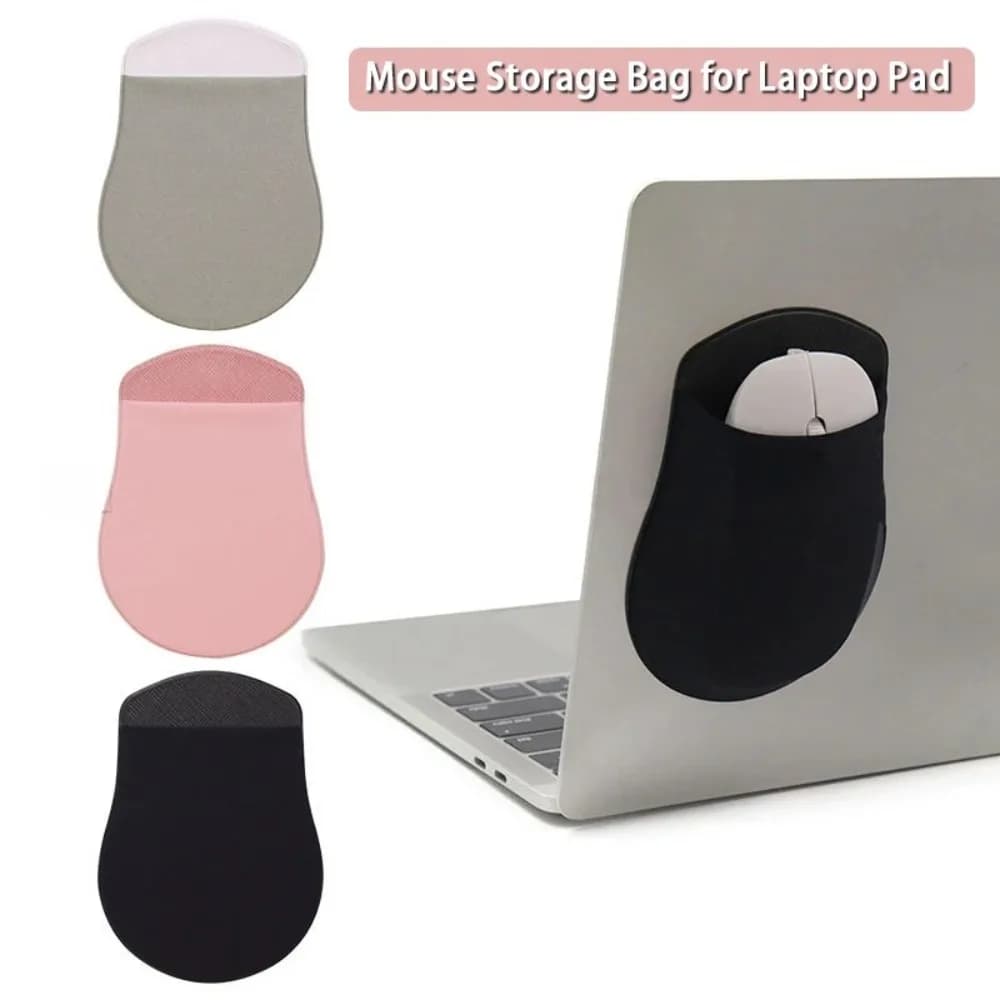 Nuovo supporto universale per mouse da laptop, custodia per mouse resistente e autoadesiva, custodia portatile per mouse.