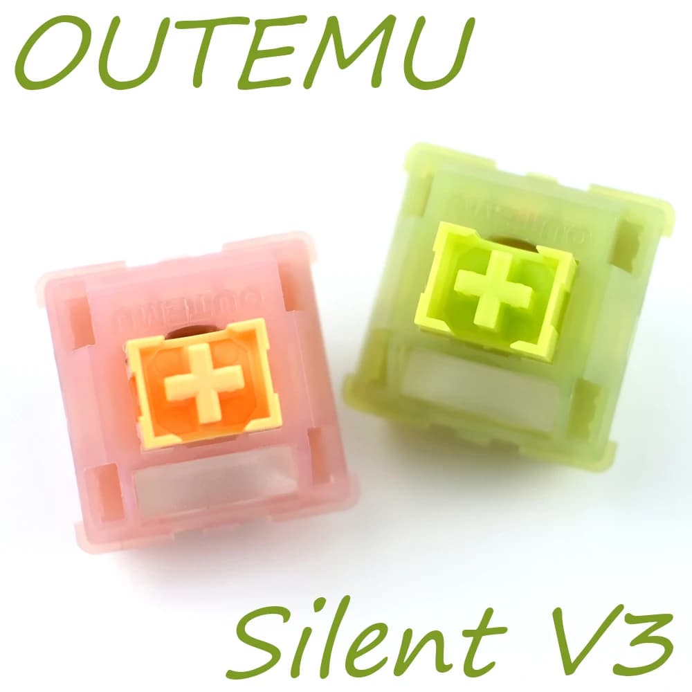 Outemu Silent Peach V3 Switches Lubricated Update Silent Lemon V3 Switch Mechanical Keyboard Linear 5Pin Custom Hot-swap FAI FROM YOU