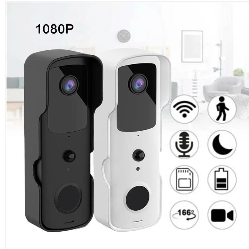 Smart Video Doorbell Waterproof Night Vision Door Viewer 1080P FHD Camera Digital Visual Intercom WIFI 2.4G Tuya Door Bell