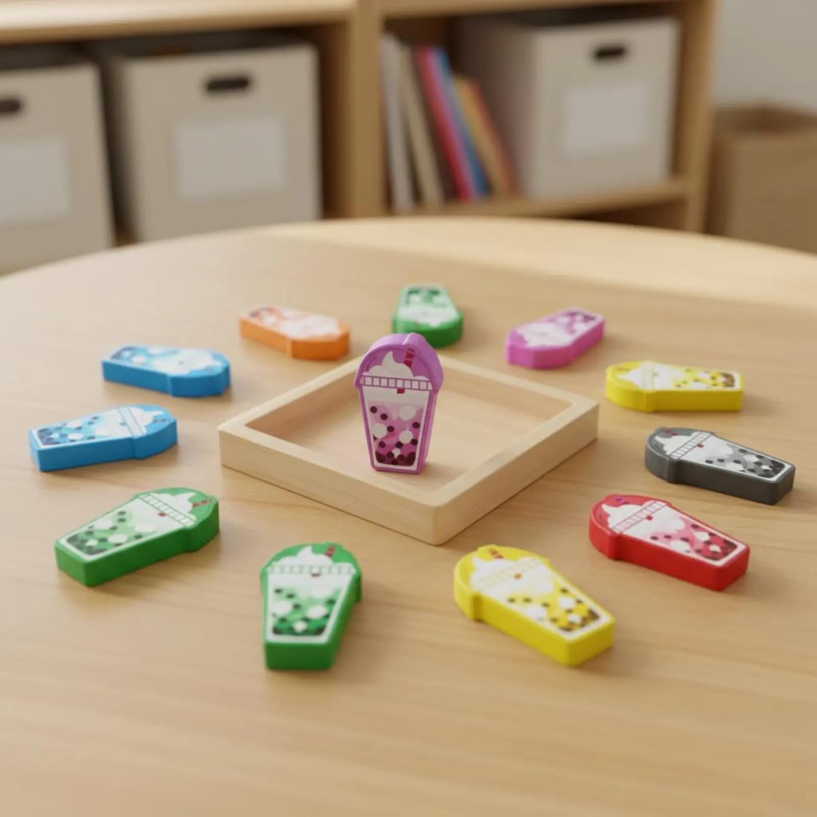 Gioco di abbinamento colori in legno, coordinazione occhio-mano, set di giocattoli per l'abbinamento dei colori, blocchi di memoria in legno, abilità motorie per bambini