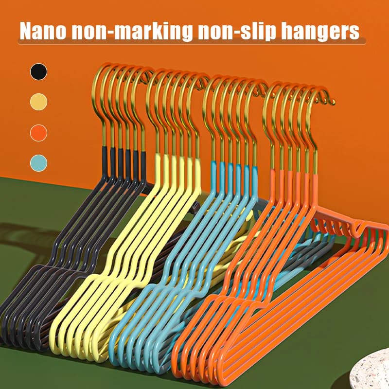 10-30 pieces adult clothes hangers anti-slip clothes hangers metal hangers organizer space saving durable and sturdy 40cm
