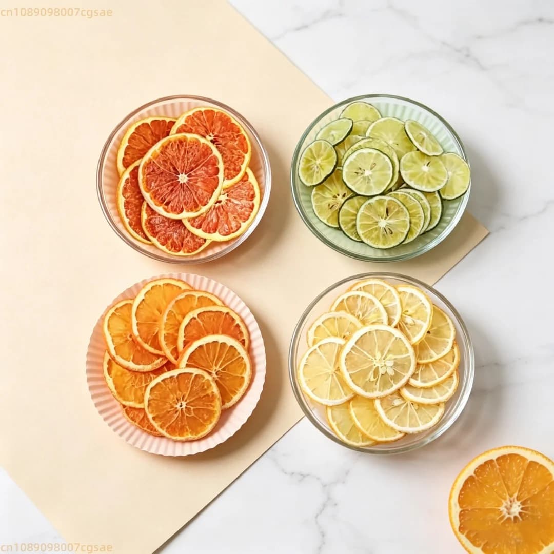 Fette di Agrumi Essiccate Naturali Premium - Arancia, Limone, Pompelmo - per Creazione di Saponi e Candele Fai-da-Te, Decorazioni per Matrimoni, Feste e Casa, Regalo