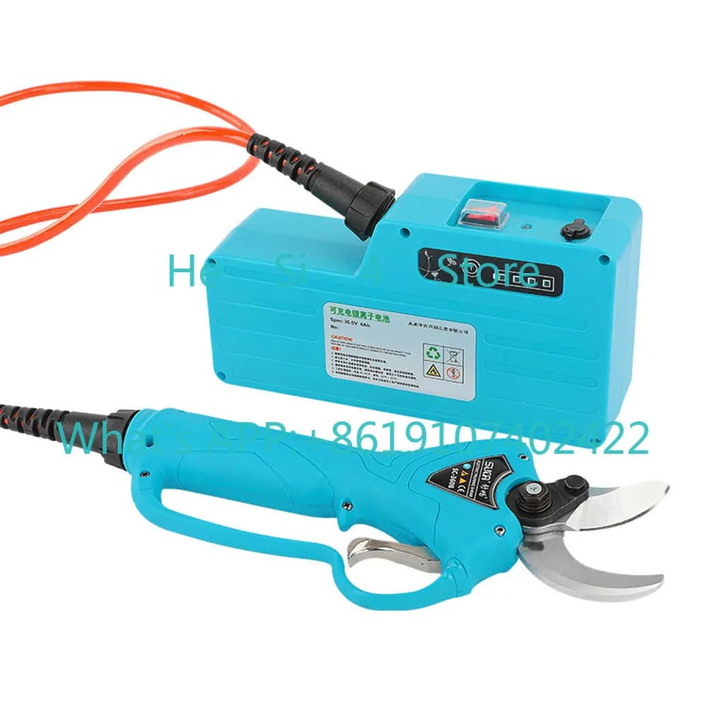 Power Lithium Battery Electric Scissors, 4CM Electric Cesories, Garden Potting Machine, Fruit Trees