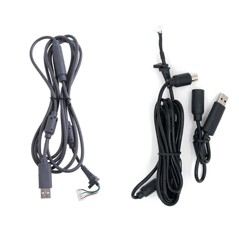 Per grigio nero cavo di interfaccia Controller cablato a 4 Pin cavo di sblocco USB per accessori Controller cablati XBOX 360