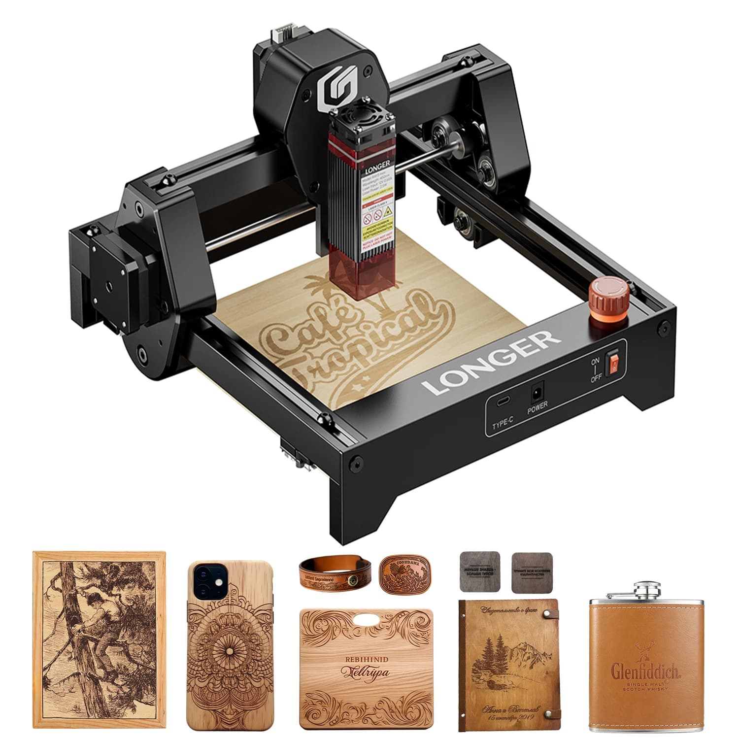 RAY5 Mini Engraving Laser Engraving Machine For Wood High Speed Co2 CNC Wood Metal Printer Wood Protable Woodworking KIT FAI FROM TE Tools