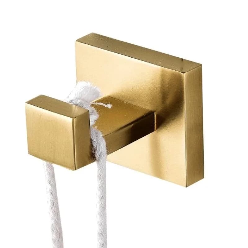 Modern luxury new 304 stainless steel brushed gold bathroom accessories toilet bathroom accessories set