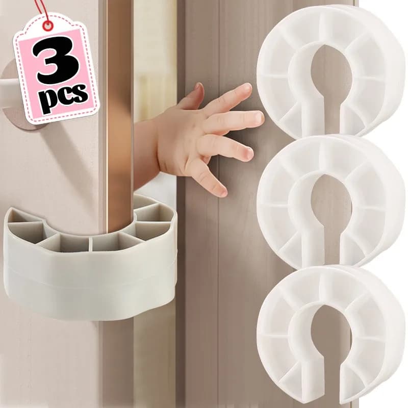 Morbido e silenzioso fermaporta in PVC antiscivolo anti pizzico protezione per le dita protezione da parete cuneo di sicurezza domestica per camera da letto bagno cucina bambino