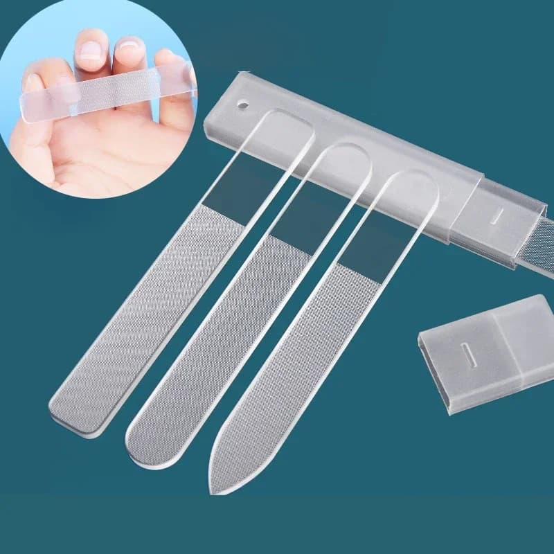 Transparent nail file Nano glass nail file Professional sanding Blades Moulding equipment Manicure tools with box