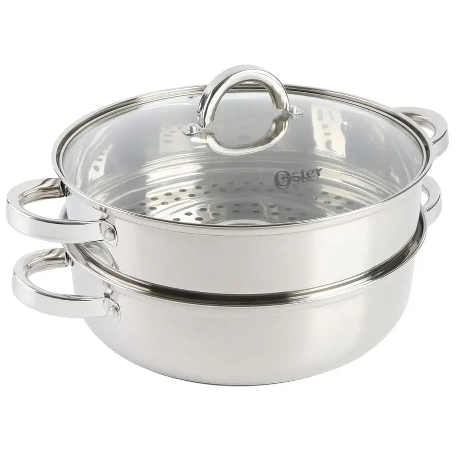 Sangerfield 11-inch stainless steel pan with Steam and Cover, Non-stick and Kitchen Resistant
