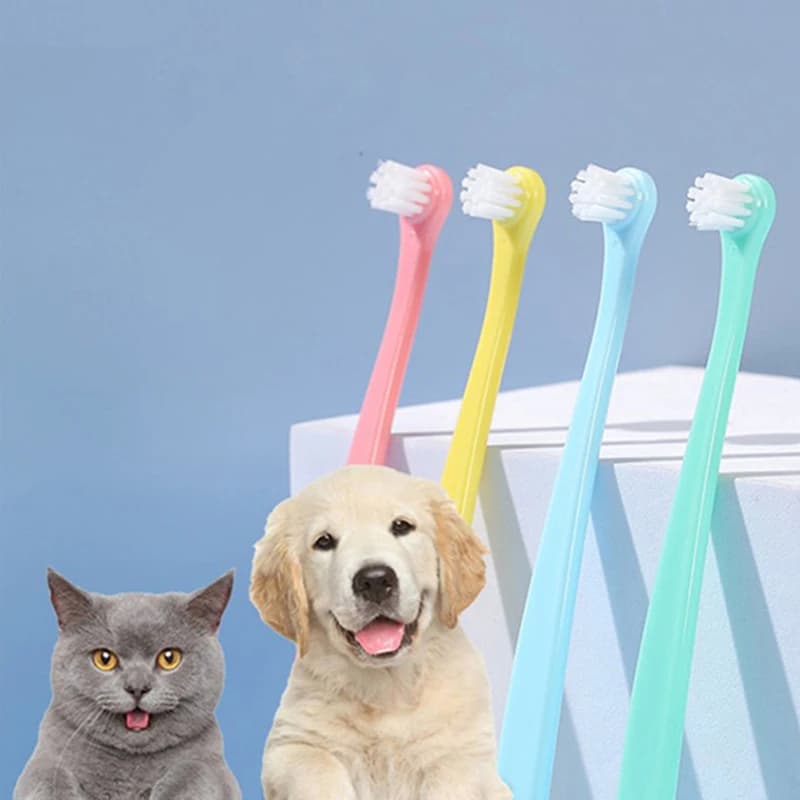 Spazzolino per Cani, Spazzola a Testa Piccola per la Pulizia dei Denti dei Cani, Strumenti per la Pulizia della Bocca, Spazzolino per Gatti, Prodotti per la Cura degli Animali Domestici