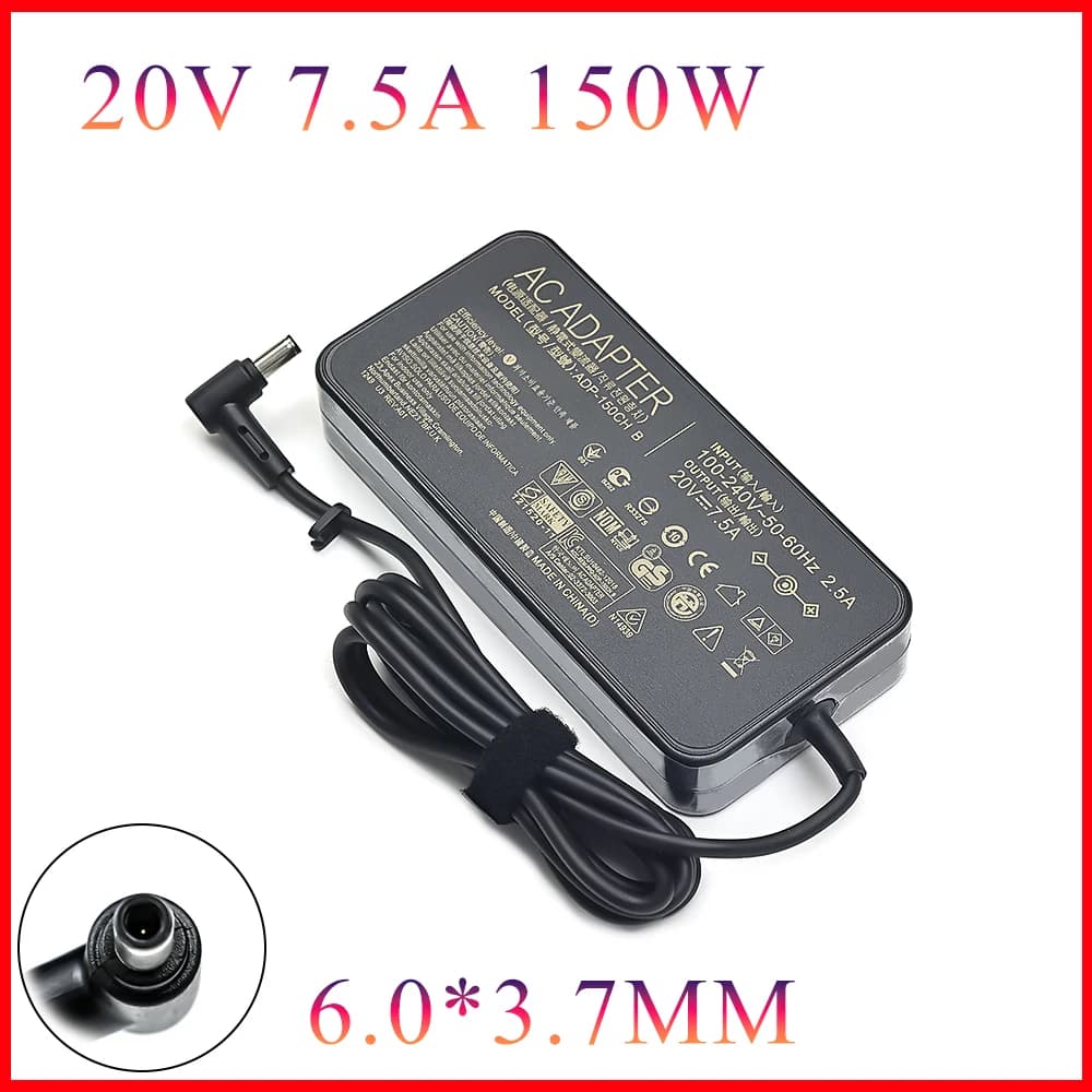 Caricatore adattatore CA per laptop 20V 7.5A per ASUS TUF Gaming FA706 FX505 FA506 FX505G FX705GT FX505GE FX505DY FA506IH FX505GM FX505GD