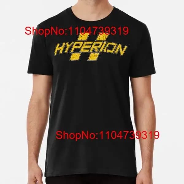 Hyperion dalla S alla 5XL Made in AU USA T Shirt vintage Lavato moda Elegante streetwear grafico allungato leggermente traspirante