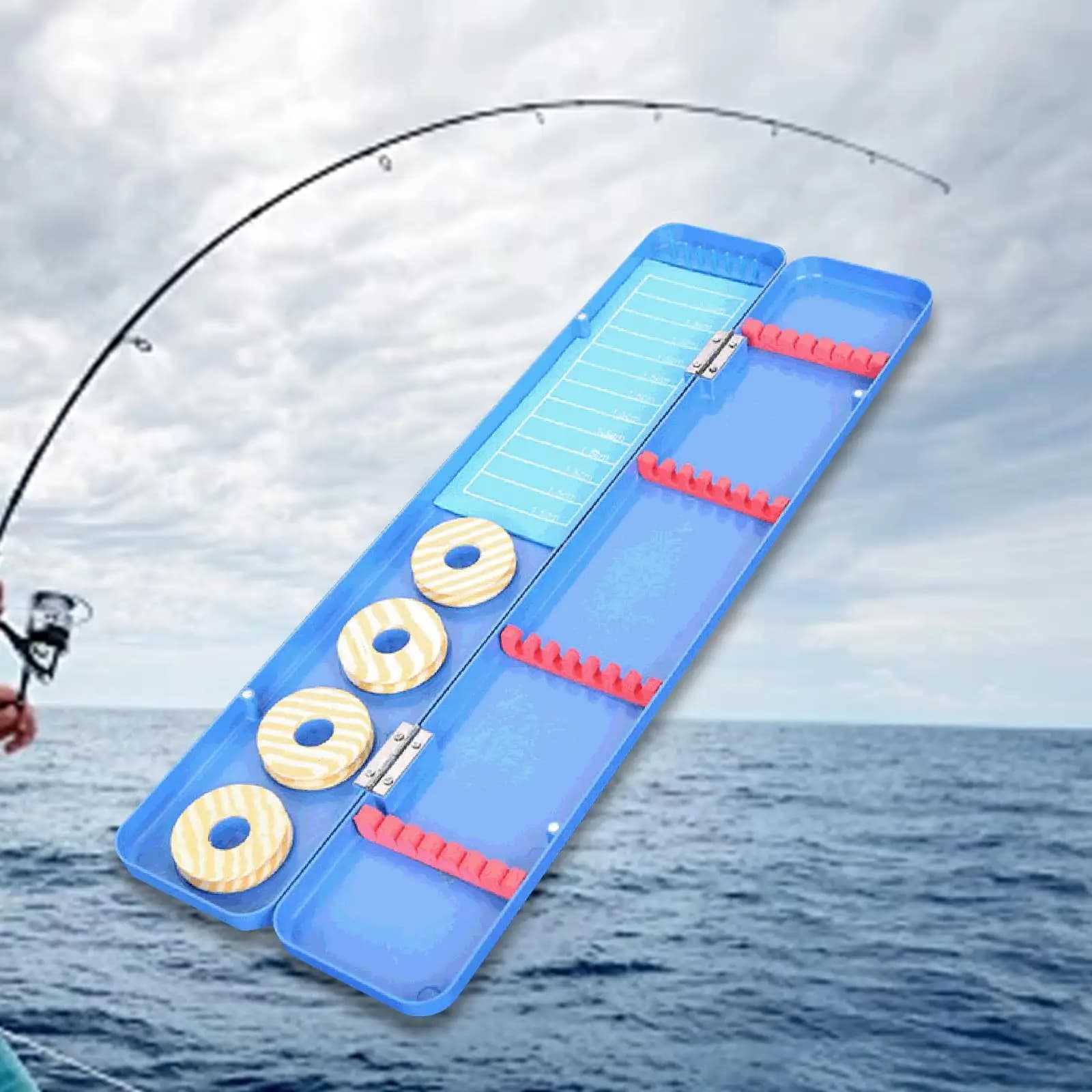 Fishing Equipment Floating Box Professional Organizer Case Spools Line Box Portable Fishing Accessories Equipment Organization