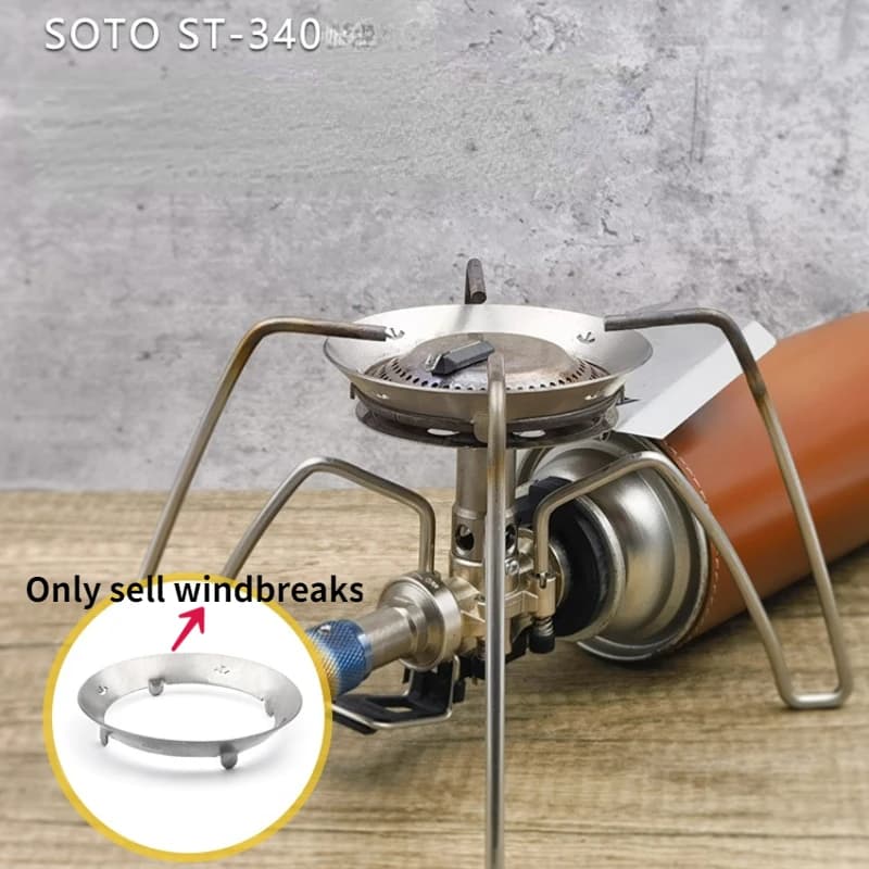 Outdoor camping fan ring for SOTO ST340 spider stove accessories for ultralight titanium or stainless steel ovens