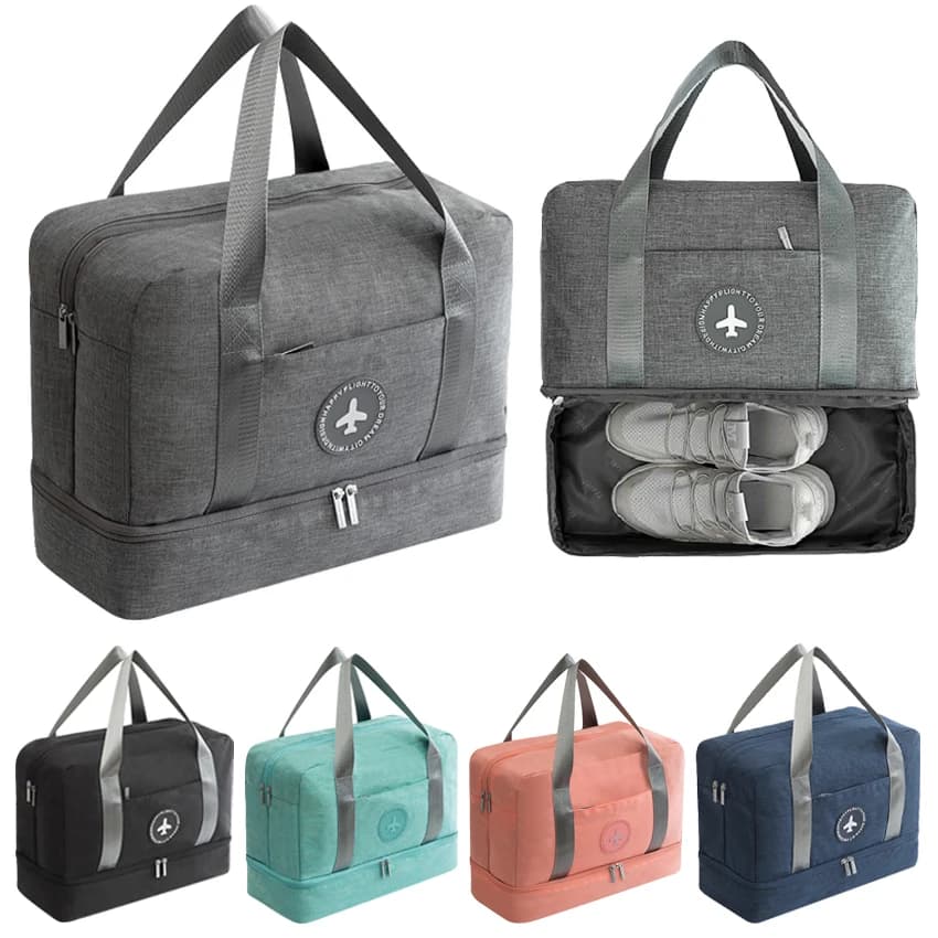 Nuova borsa Organizer per vestiti da viaggio borsa per scarpe da viaggio portatile borsa da spiaggia per separazione a secco bagnata asciugamano articoli da toeletta borsa per il trucco