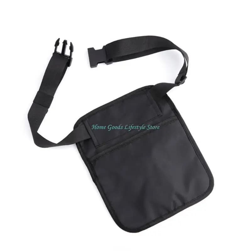 Marsupio per server, ristorante, cameriere, marsupio con cintura regolabile, borsa per soldi, grembiule da portata con tasche