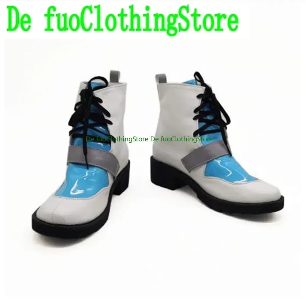 Gawr Gura Cosplay Hololive Inglese Vtuber Blue Shark Ragazza Cosplay Scarpe Stivali Gioco Anime Halloween DefuoClothing Negozio di scarpe