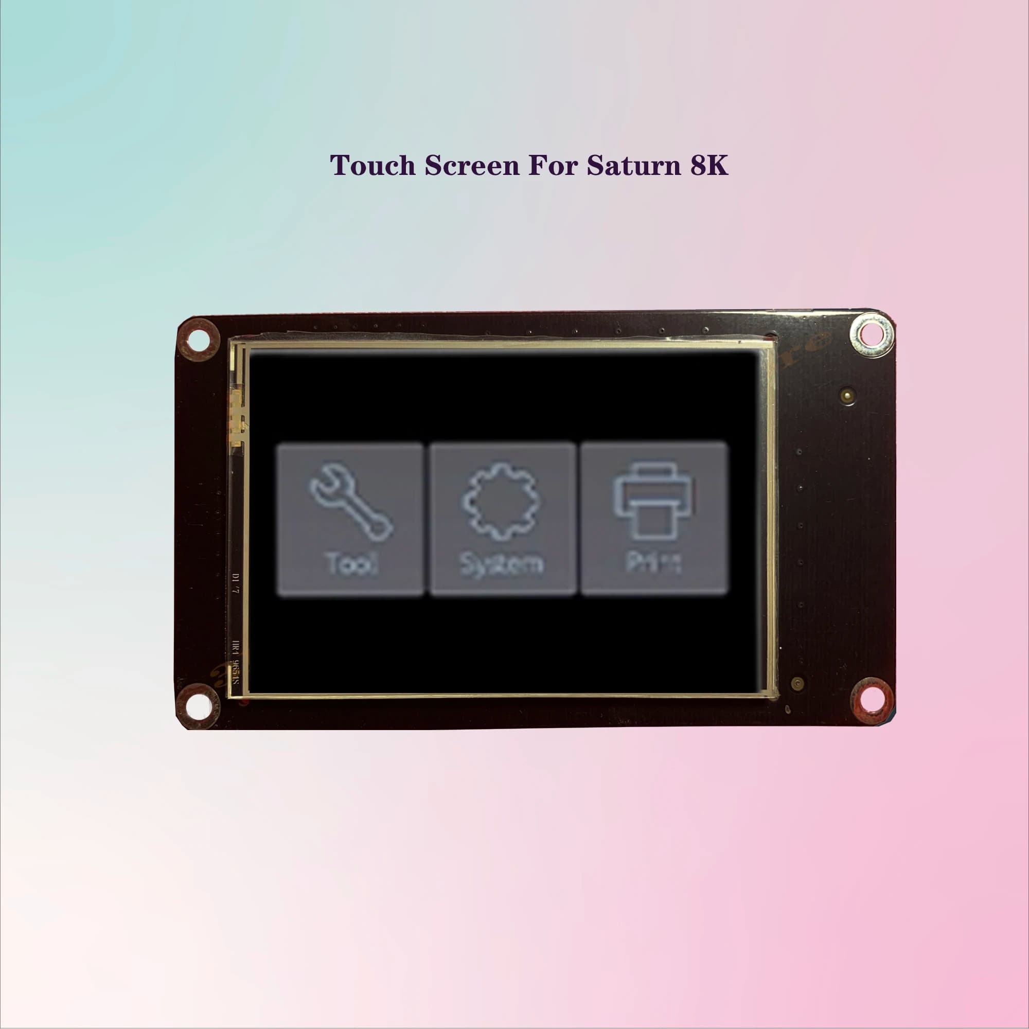 Elegoo Saturn 8K stampante 3D Touch Screen Control touch screen Display interattivo da 3.5 pollici