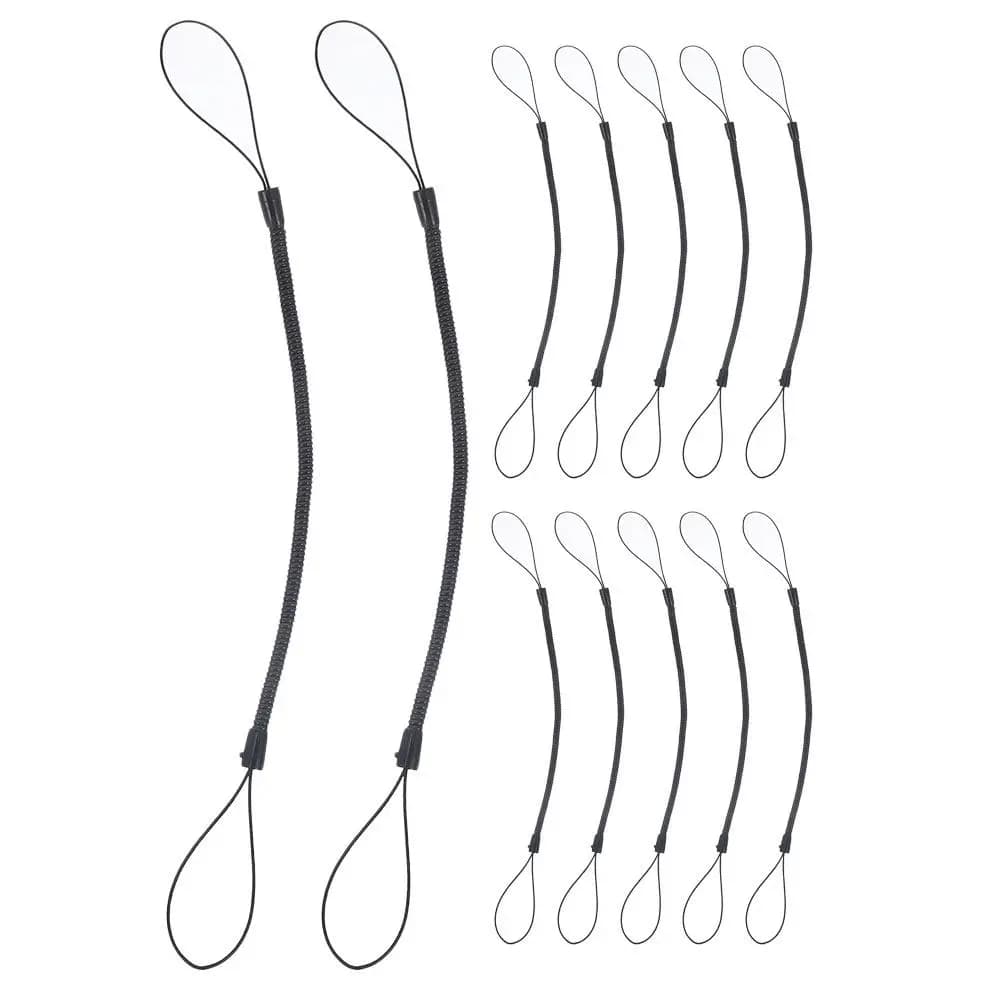 Set di 12 Penne per Scrittura a Mano con Cordino Elastico Retrattile, Cinturino Anti-Smarrimento, Supporto per Stilo per Tablet e Dispositivi Mobili