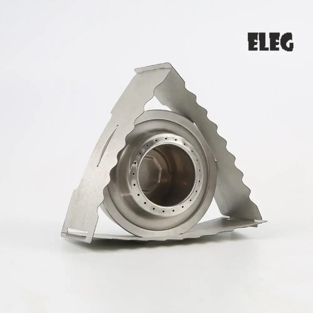 ELEG-Mini Portable Alcohol Cooker Croci Stufa Stand Rack Alcohol Burner for Outdoor Camping Hiking Backpack Kitchen