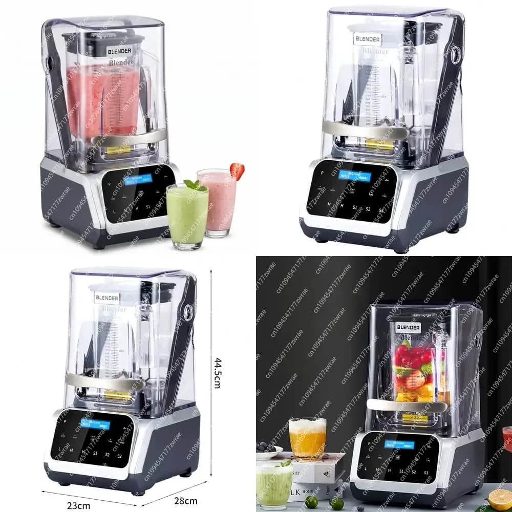 Commercial K69 2L Stainless Steel Blade Professionnel Smoothies Milkshake Blender 2200W 9-Speed CNC Touch Screen Milk Tea