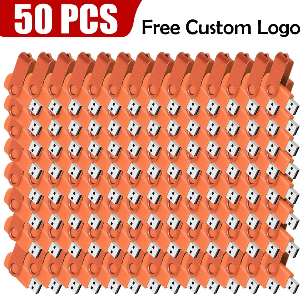50 Pezzi all'ingrosso, chiavetta USB personalizzata con logo inciso gratuitamente, 128GB 64GB 32GB sb 2.0, memory stick 16GB 8GB 4GB.