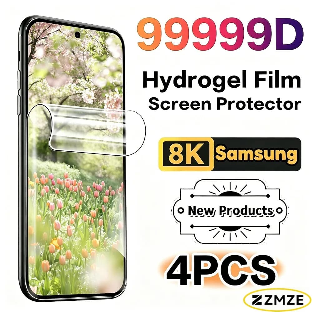 4 pezzi di protezioni per lo schermo dello smartphone per Samsung Galaxy A57 A37 A56 A36 A55 A35 A54 A34 A53 5G HD Clear Soft TPU Hydrogel Film