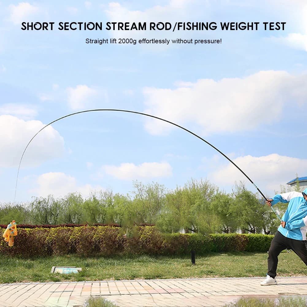 Canna da pesca pieghevole a flusso duro Forniture per attrezzi da pesca resistenti all'usura Attrezzatura da pesca