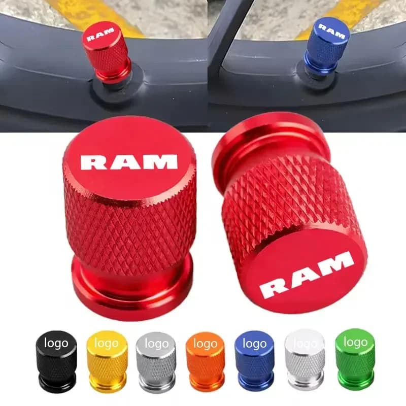 4 pezzi Per Dodge Ram 1500 2500 3500 Accessori Car Styling Auto Ruota Valvola della gomma Tappi Stelo del pneumatico Coperture Airdust Impermeabile