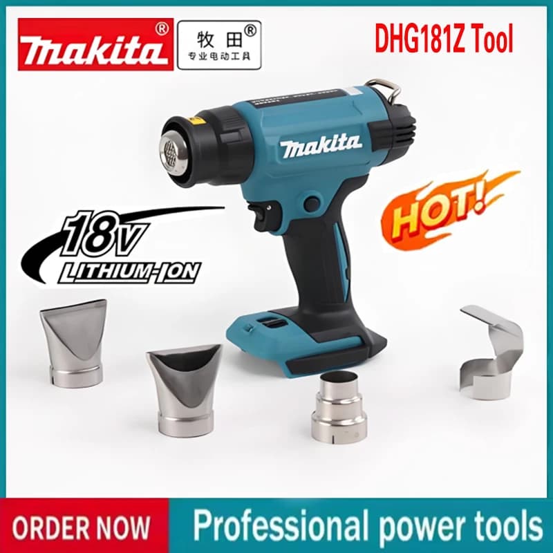 🔶 DHG181 Pistola Termica Senza Fili Ricaricabile 18V LXT al Litio, Soffiatore Termico ad Alta Potenza per Saldatura e Termoretrazione