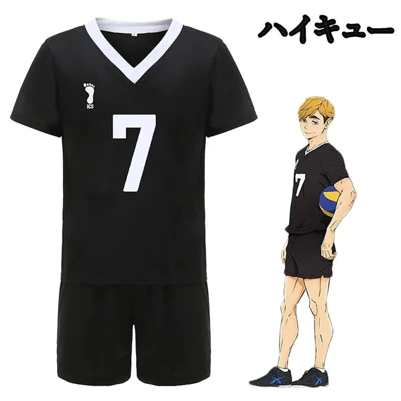 Anime Haikyuu Atsumu Miya Osamu Costume Cosplay Shirt Rintaro Suna Sportswear Inarizaki Uniforms of the school volleyball team