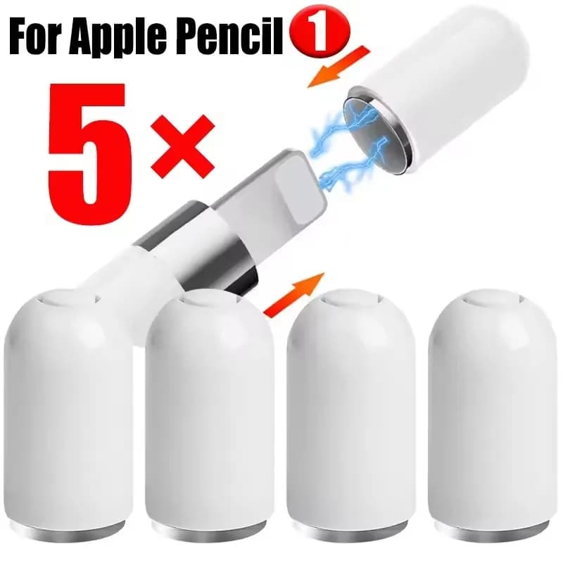 5/1PCS Tappi Matita Magnetici per Apple Pencil 1 Stilo Della Copertura Della Protezione di Ricambio Magnete Tablet Penna Cap per Apple Matita Penna Cap
