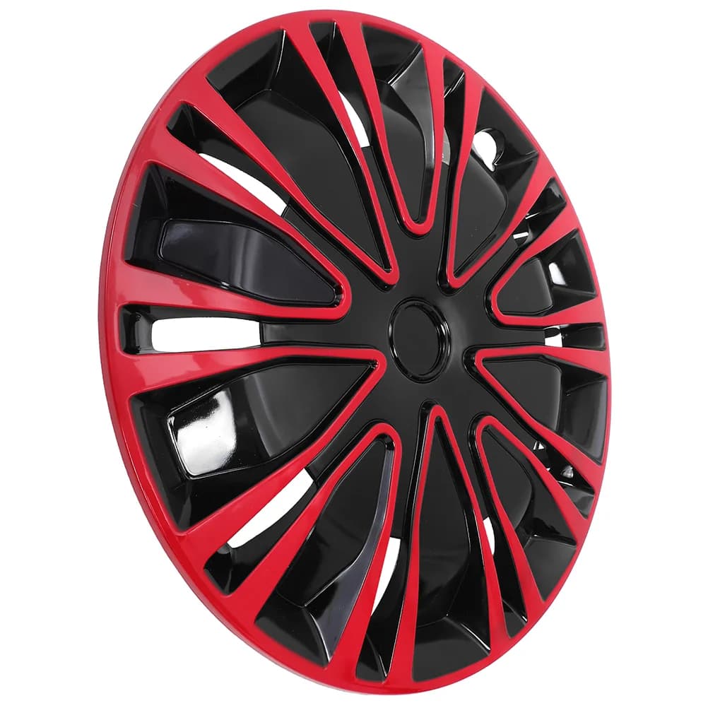 Decorazione coprimozzo Copriruota automobilistici Coprimozzi Cerchioni da 13 pollici per auto Argento Nero Migliora le coperture in PP
