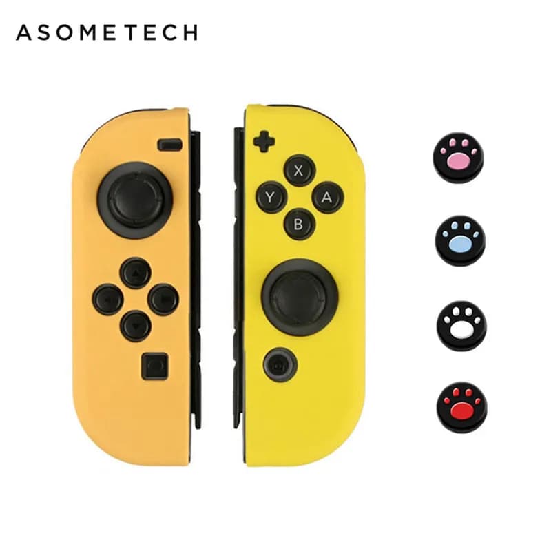 Custodia Protettiva in Silicone Morbido per Controller Joy-Con Nintendo Switch, Cover Antiscivolo in Gomma per Levetta Analogica