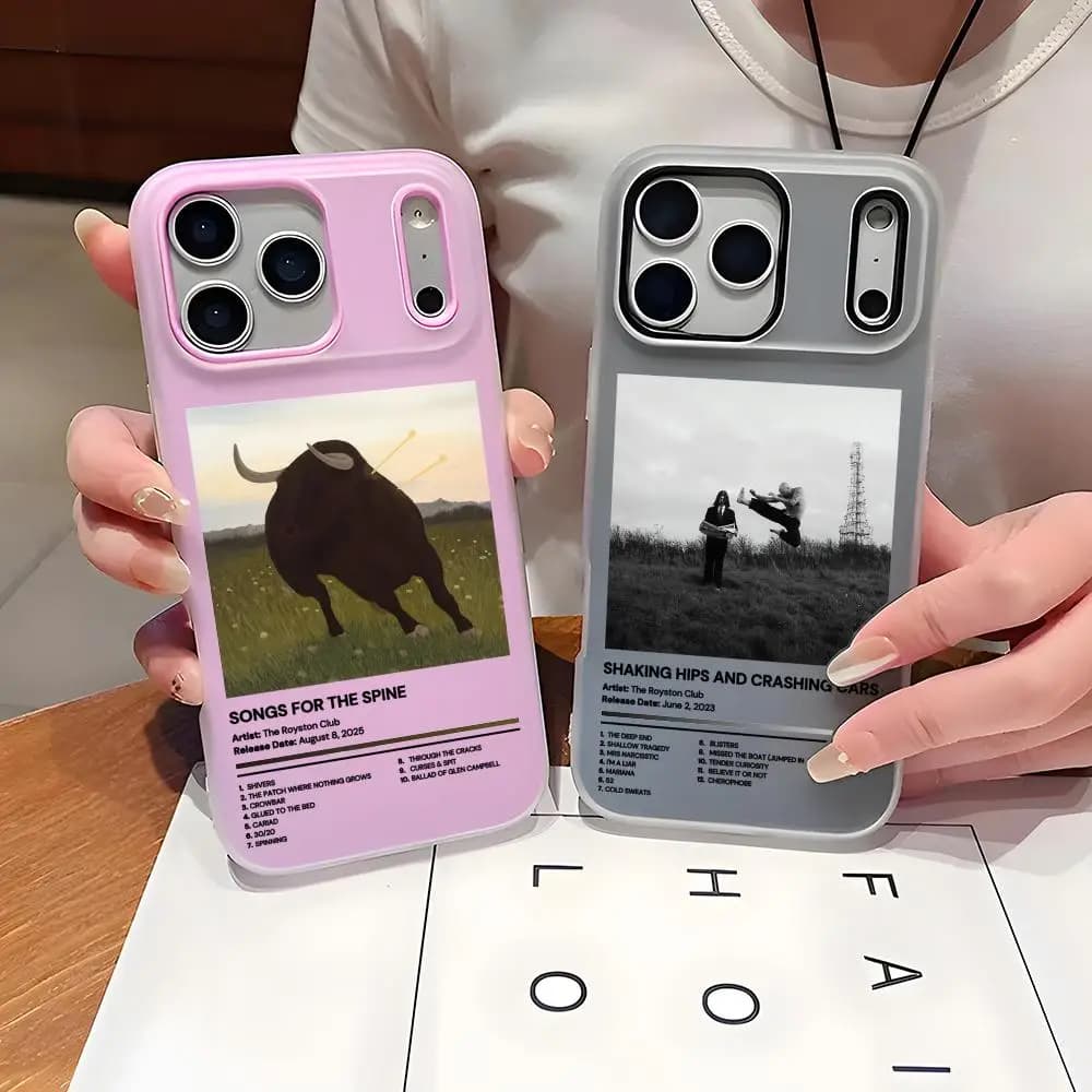 Cover per telefono The R-Royston Club Band in TPU trasparente effetto gelatina per iPhone 17 16 15 14 13 12 11 Pro Max Plus Mini, sottile e protettiva