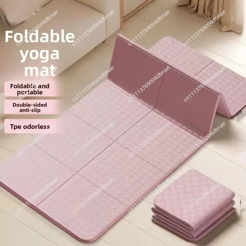 Slightly Defective Foldable Yoga Mat Portable Non-Slip Fitness Pad Home Use for Sleeping Students' Lunch Break Children Nap Mats