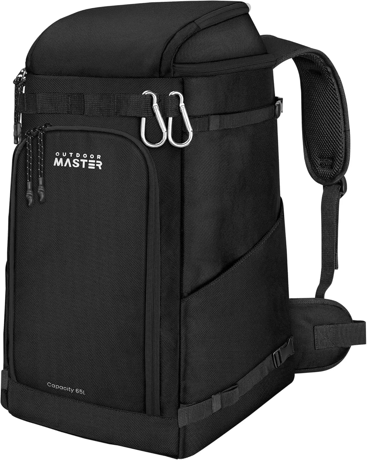 OutdoorMaster Ski Boot Bag, 65L Snowboard Boots Travel Backpack for Helmet, Ski Shoes, Goggles, Gloves and Accessories, Waterpro